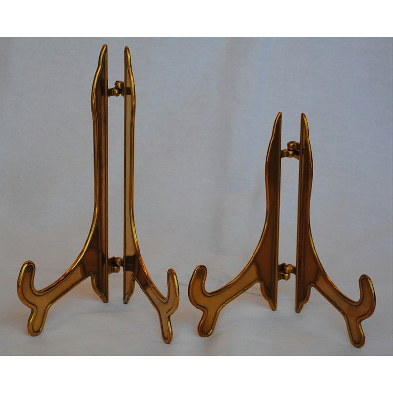 皿立て イーゼル Ｓサイズ 光沢仕上げ ゴールド エレガント ロココ 真鍮雑貨 真鍮 ブラス イタリア製 アンティーク調 雑貨 スティラーズ STILARS 388136