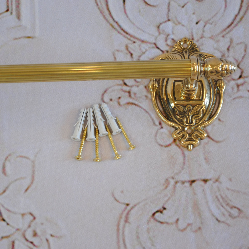 ハンガー オシャレ タオルハンガー タオル掛け 雑貨 イタリアン クラシック ゴールド イタリー製 インテリア雑貨 金 真鍮 ブラス スティラーズ STILARS 388167