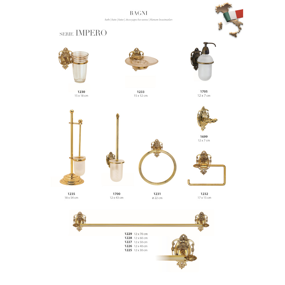 ハンガー オシャレ タオルハンガー タオル掛け 雑貨 イタリアン クラシック ゴールド イタリー製 インテリア雑貨 金 真鍮 ブラス スティラーズ STILARS 388167