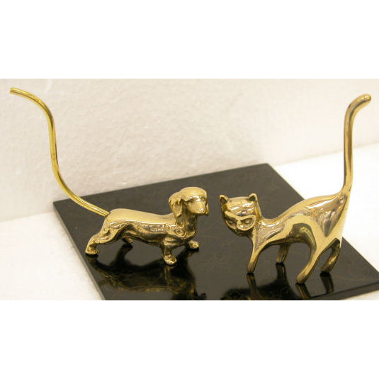 リングホルダー DOG ダックスフンド STILARS スティラーズ 真鍮 ブラス イタリア製 アンティーク調 雑貨 388284