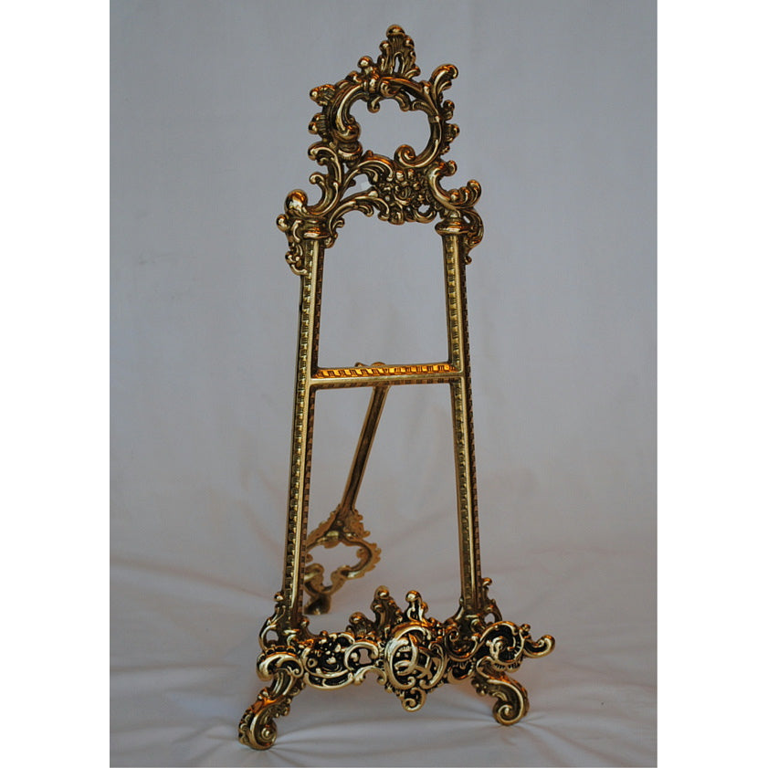 イーゼル M ミディアム 皿立て ゴールド エレガント ロココ 真鍮 ブラス イタリア製 アンティーク調 雑貨 388216