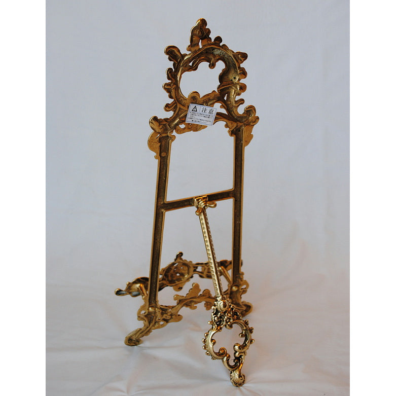 イーゼル M ミディアム 皿立て ゴールド エレガント ロココ 真鍮 ブラス イタリア製 アンティーク調 雑貨 388216