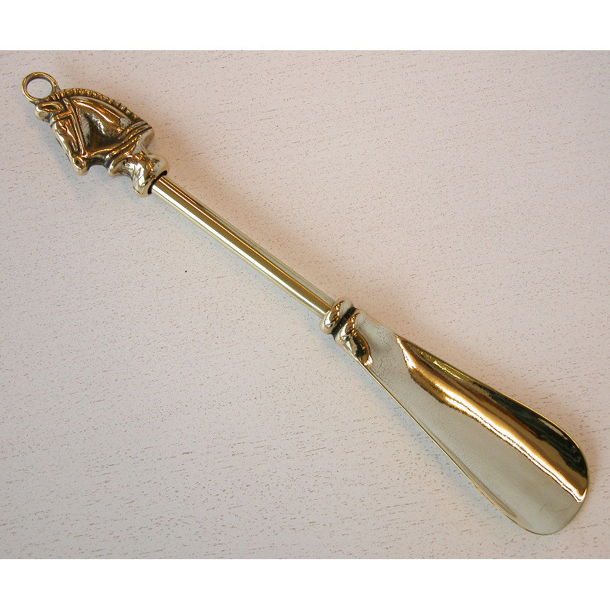 靴ベラ シューホーン イタリア製 おしゃれ くつべら 真鍮 スタイリッシュ 玄関雑貨 イタリーの靴べら ホース 馬 スティラーズ ブラス アンティーク調 雑貨 388282