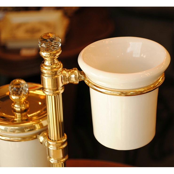 コスメツリー ソープデュッシュ イタリア製 おしゃれ 陶器 イタリアンクラシック 真鍮 ブラス製 かわいい サニタリー 洗面 インテリア雑貨 置物 388311