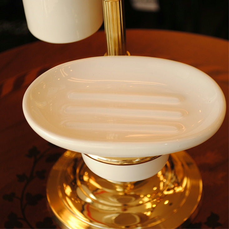 コスメツリー ソープデュッシュ イタリア製 おしゃれ 陶器 イタリアンクラシック 真鍮 ブラス製 かわいい サニタリー 洗面 インテリア雑貨 置物 388311