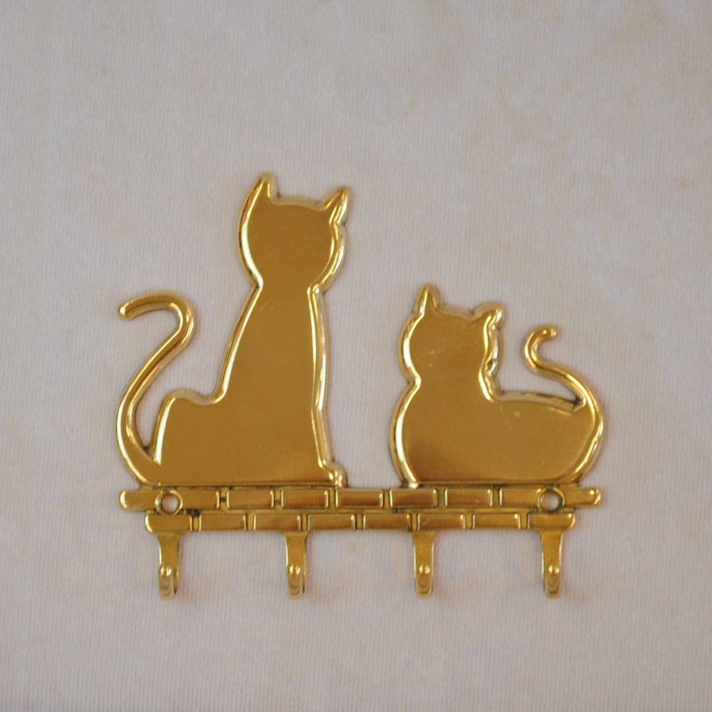 キーラック キーハンガー 壁掛けフック 猫 キャット CAT 真鍮製 真鍮雑貨 雑貨 鍵掛け イタリア製 インテリア雑貨 金 真鍮 ブラス スティラーズ STILARS 388355