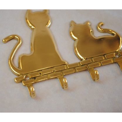 キーラック キーハンガー 壁掛けフック 猫 キャット CAT 真鍮製 真鍮雑貨 雑貨 鍵掛け イタリア製 インテリア雑貨 金 真鍮 ブラス スティラーズ STILARS 388355