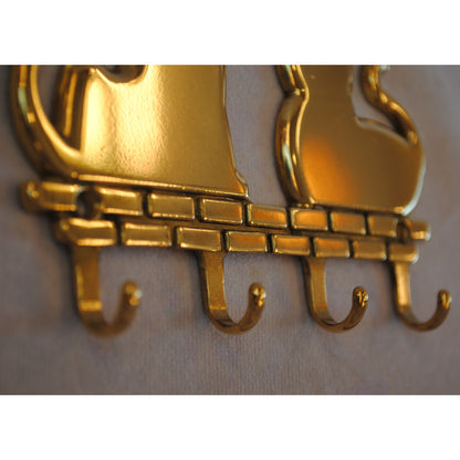 キーラック キーハンガー 壁掛けフック 猫 キャット CAT 真鍮製 真鍮雑貨 雑貨 鍵掛け イタリア製 インテリア雑貨 金 真鍮 ブラス スティラーズ STILARS 388355