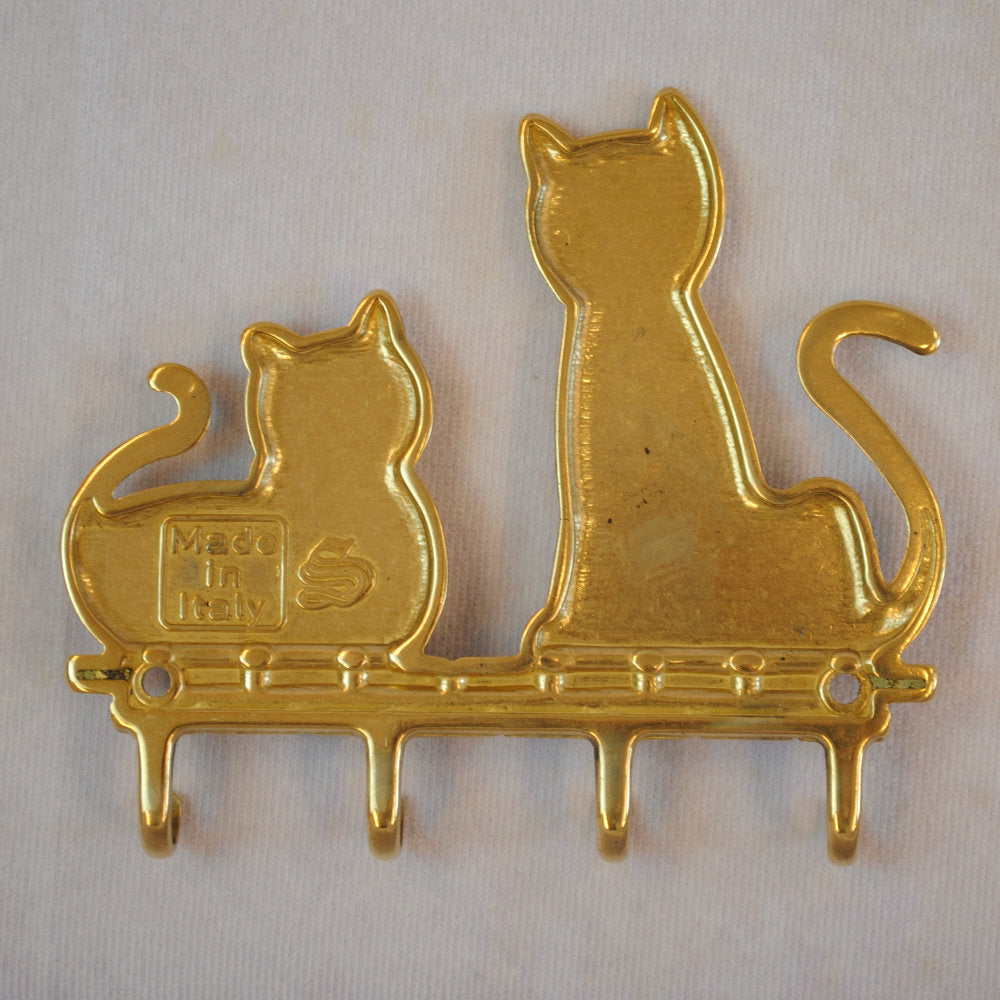 キーラック キーハンガー 壁掛けフック 猫 キャット CAT 真鍮製 真鍮雑貨 雑貨 鍵掛け イタリア製 インテリア雑貨 金 真鍮 ブラス スティラーズ STILARS 388355