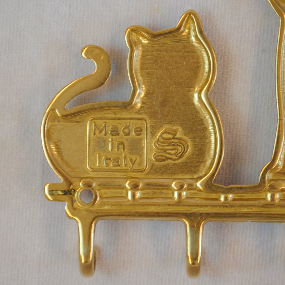 キーラック キーハンガー 壁掛けフック 猫 キャット CAT 真鍮製 真鍮雑貨 雑貨 鍵掛け イタリア製 インテリア雑貨 金 真鍮 ブラス スティラーズ STILARS 388355