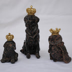 クラウンドッグ ドッグオブジェ クラウン dog ラブラドール 陶器 オーナメント 犬 DavidHome 44312DG