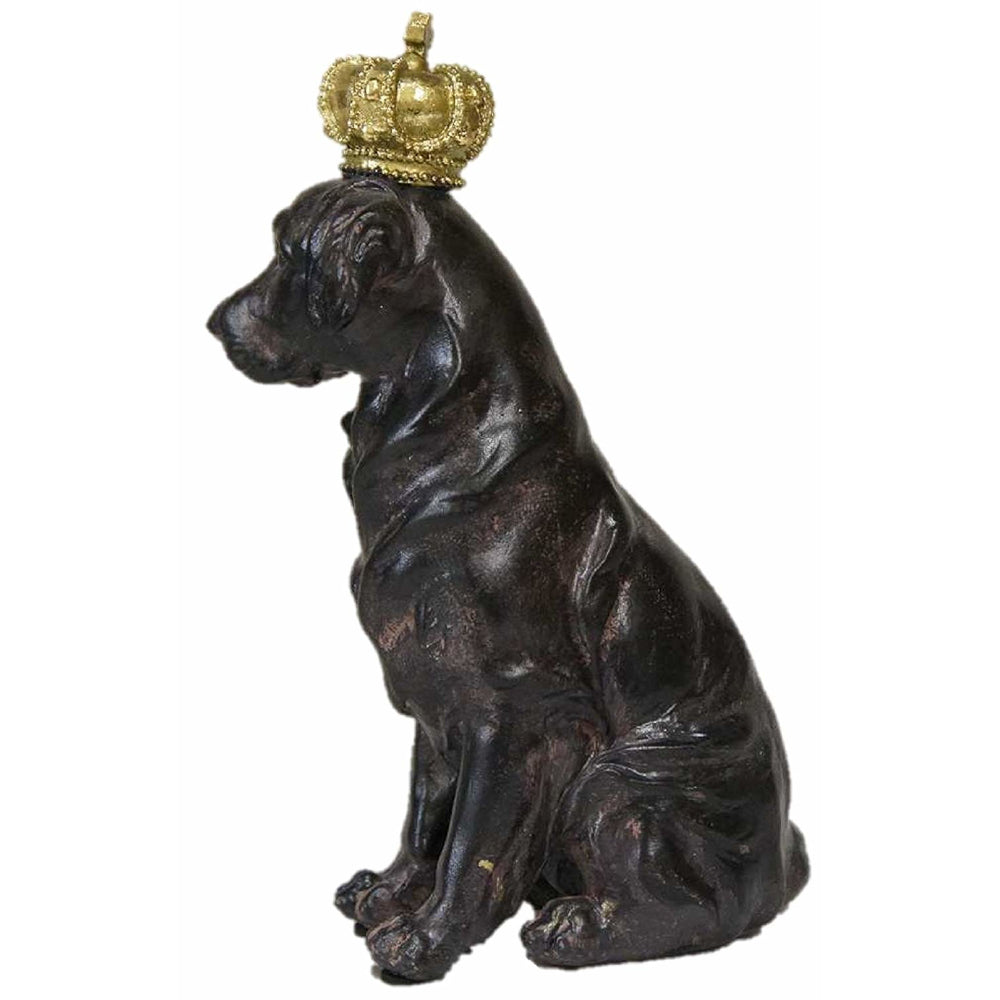 クラウンドッグ ドッグオブジェ クラウン dog ラブラドール 陶器 オーナメント 犬 DavidHome 44312DG