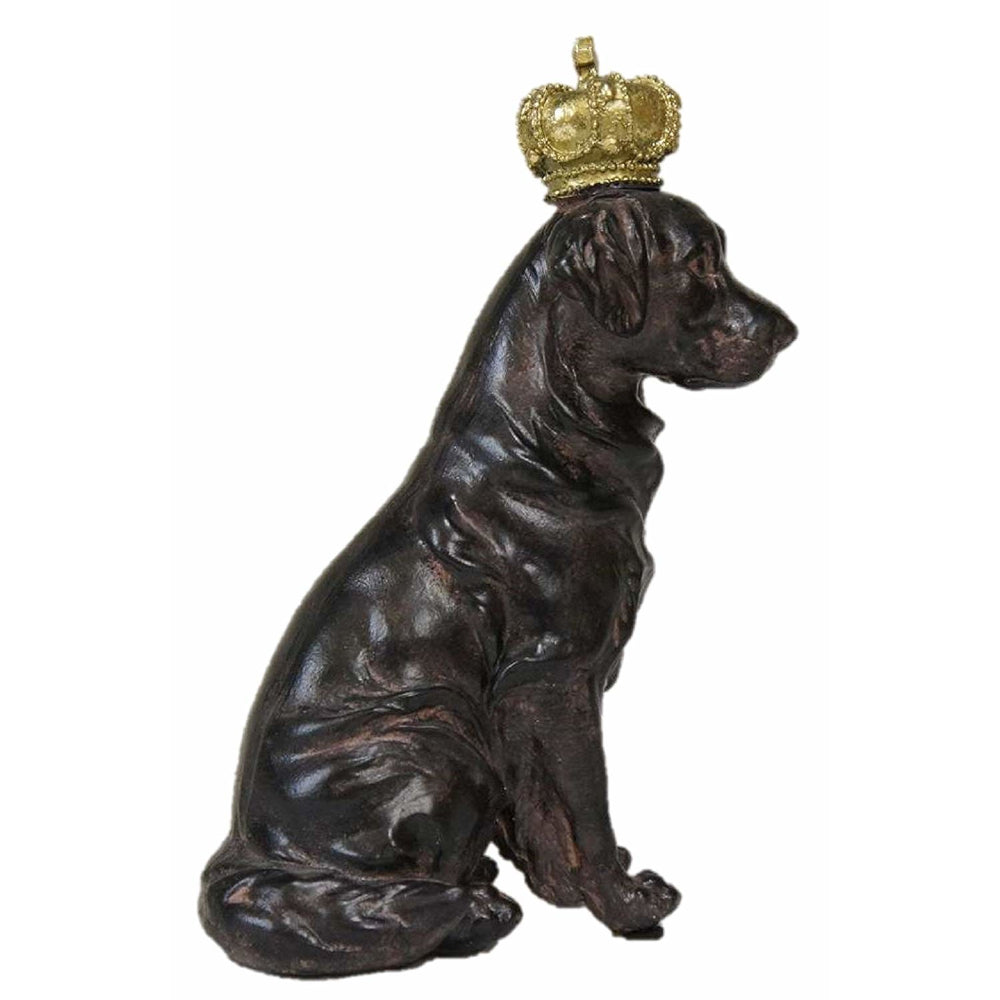クラウンドッグ ドッグオブジェ クラウン dog ラブラドール 陶器 オーナメント 犬 DavidHome 44312DG
