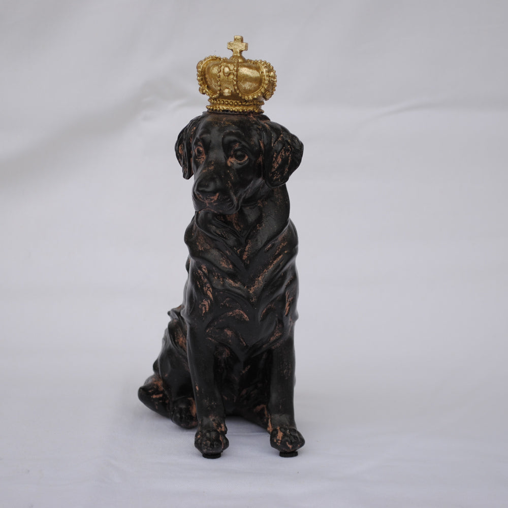 クラウンドッグ ドッグオブジェ クラウン dog ラブラドール 陶器 オーナメント 犬 DavidHome 44312DG