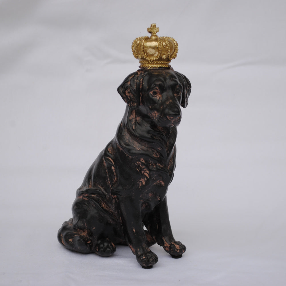 クラウンドッグ ドッグオブジェ クラウン dog ラブラドール 陶器 オーナメント 犬 DavidHome 44312DG