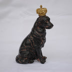 クラウンドッグ ドッグオブジェ クラウン dog ラブラドール 陶器 オーナメント 犬 DavidHome 44312DG