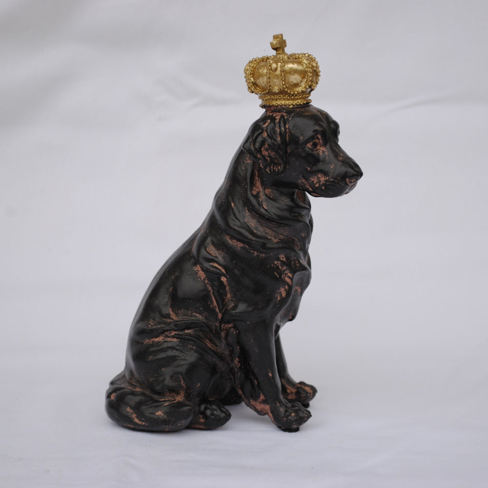 クラウンドッグ ドッグオブジェ クラウン dog ラブラドール 陶器 オーナメント 犬 DavidHome 44312DG