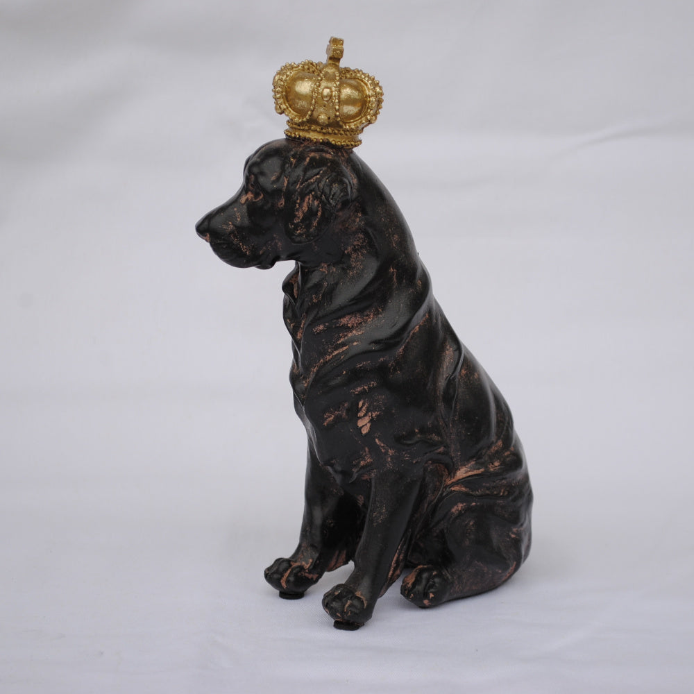 クラウンドッグ ドッグオブジェ クラウン dog ラブラドール 陶器 オーナメント 犬 DavidHome 44312DG