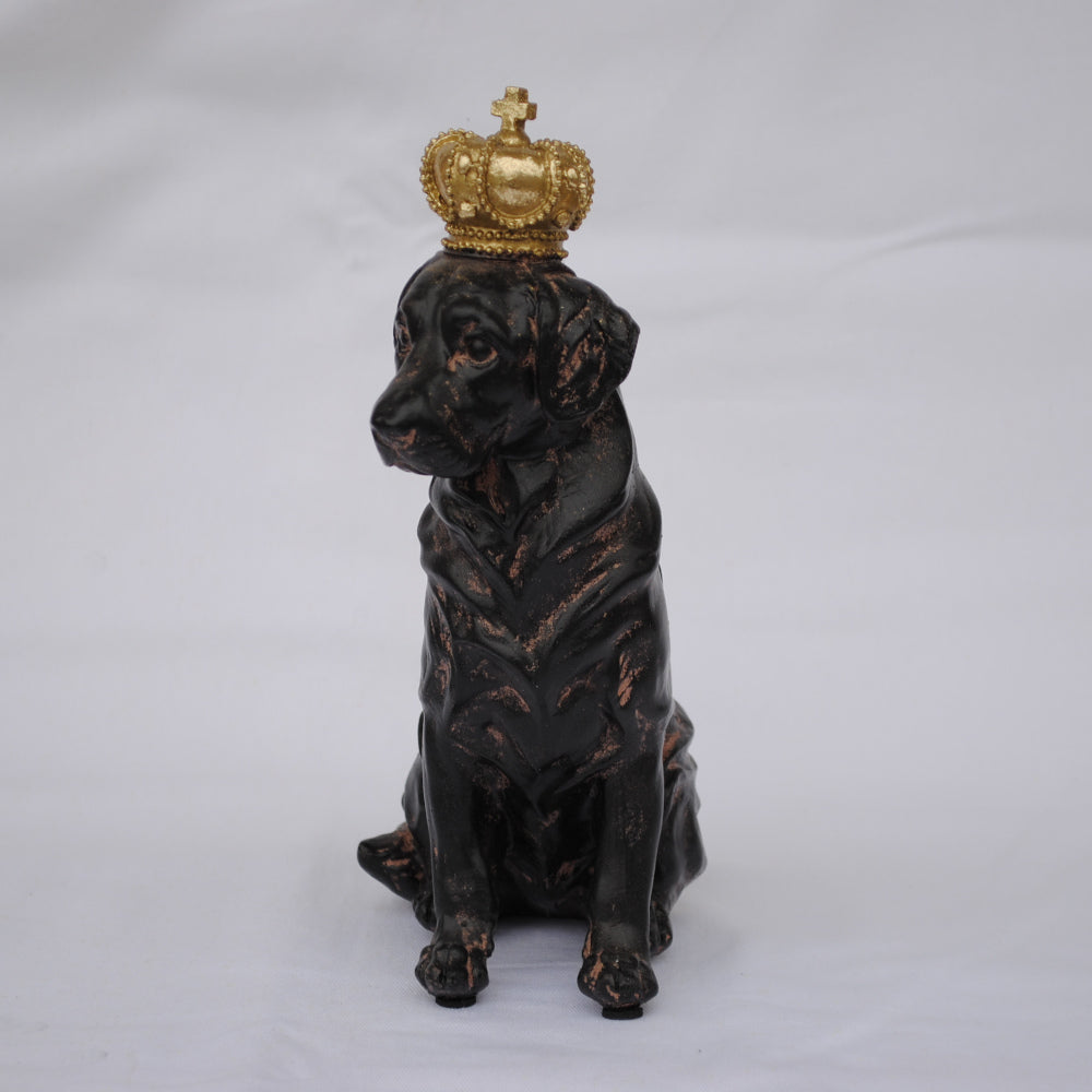 クラウンドッグ ドッグオブジェ クラウン dog ラブラドール 陶器 オーナメント 犬 DavidHome 44312DG