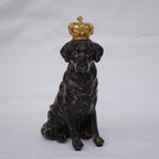 クラウンドッグ ドッグオブジェ クラウン dog ラブラドール 陶器 オーナメント 犬 DavidHome 44312DG
