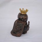 フクロウ男爵 クラウンフクロウ フクロウオブジェ クラウン owl フクロウ 陶器 オーナメント ふくろう 梟 DavidHome 44313OL