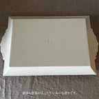 トレイ オシャレ トレー 33×20 クラシック お盆 レキュタングラー 長方形 ホワイト 52501TY-WH
