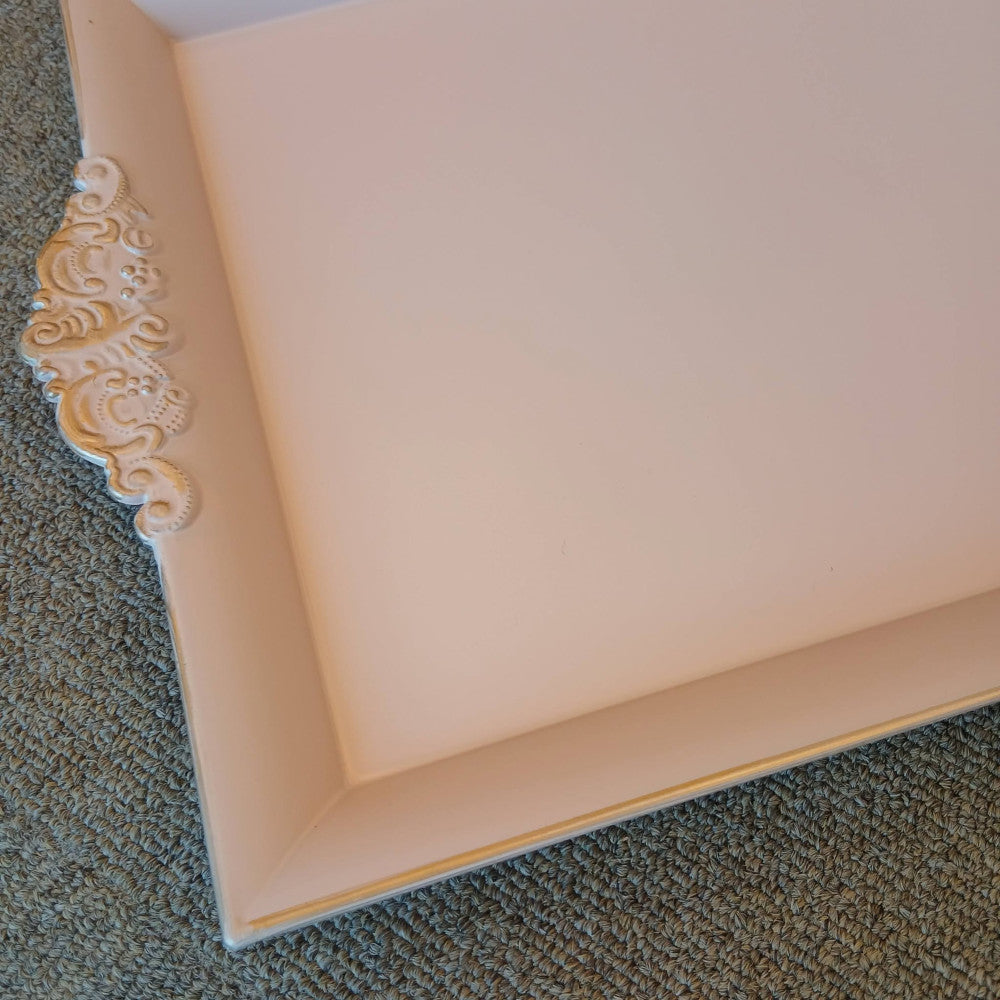 トレイ オシャレ トレー 40×26 クラシック お盆 レキュタングラー 長方形 ピンク 52502TY-PK