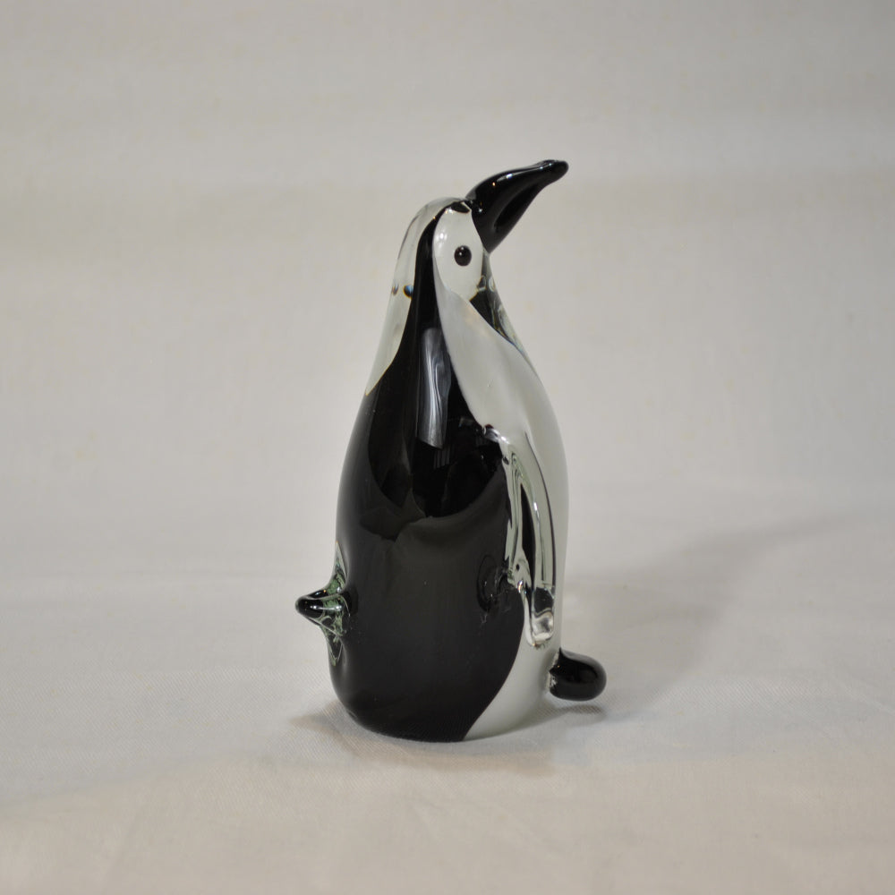 ペンギン 置物 オブジェ ガラスペンギン グラスオブジェ ガラス置物 かわいい インテリア 雑貨 ガラスのオブジェ 65404PG