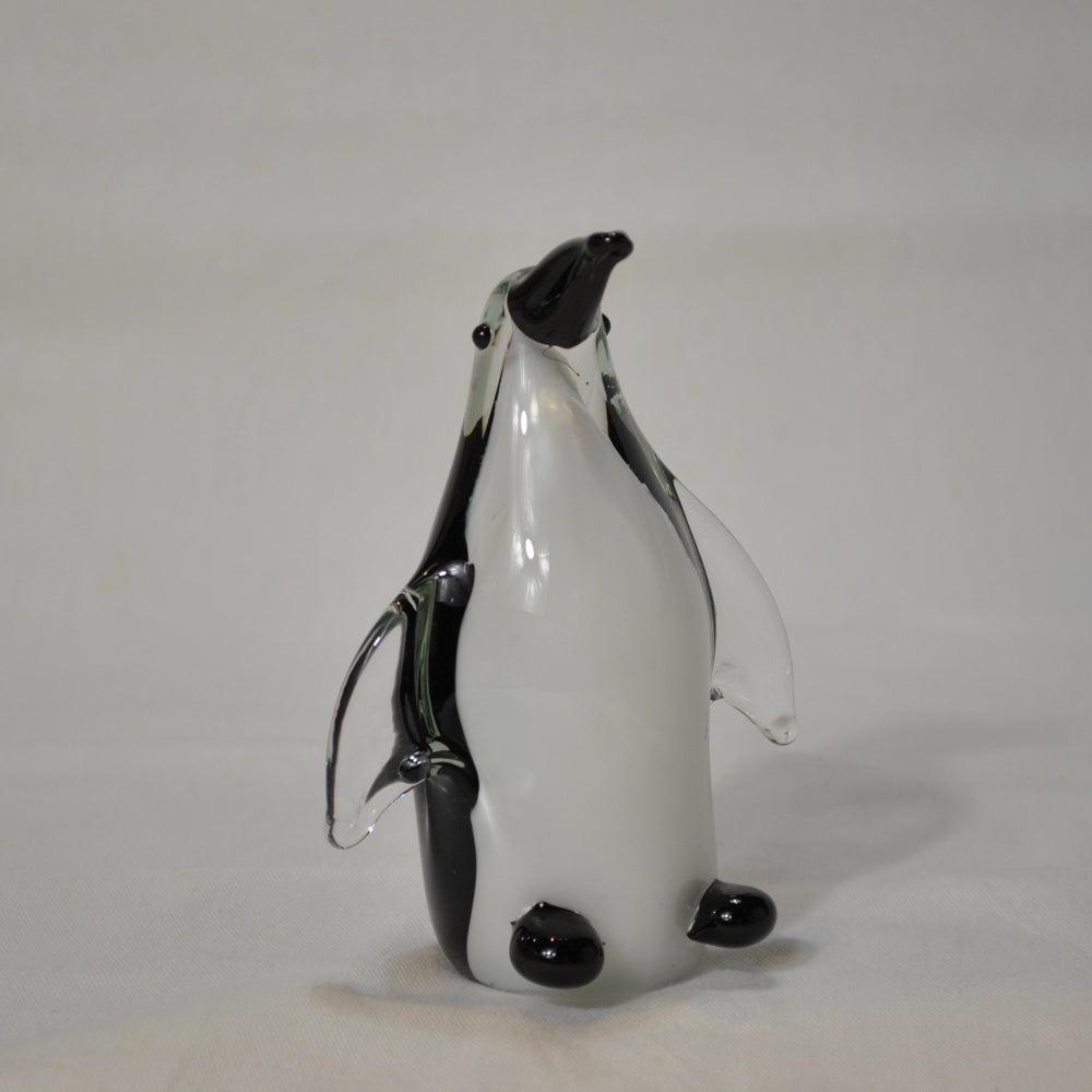ペンギン 置物 オブジェ ガラスペンギン グラスオブジェ ガラス置物 かわいい インテリア 雑貨 ガラスのオブジェ 65404PG