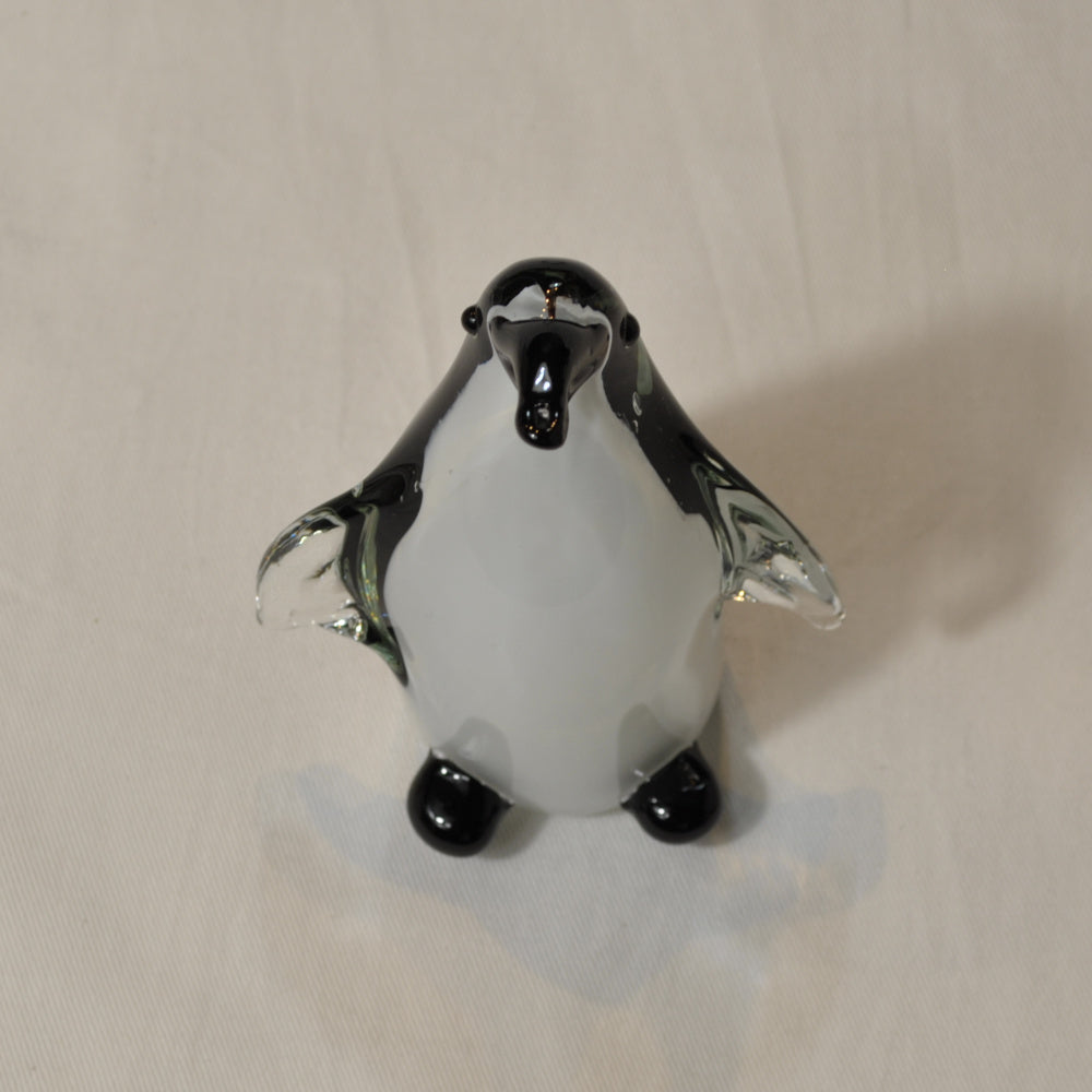 ペンギン 置物 オブジェ ガラスペンギン グラスオブジェ ガラス置物 かわいい インテリア 雑貨 ガラスのオブジェ 65404PG