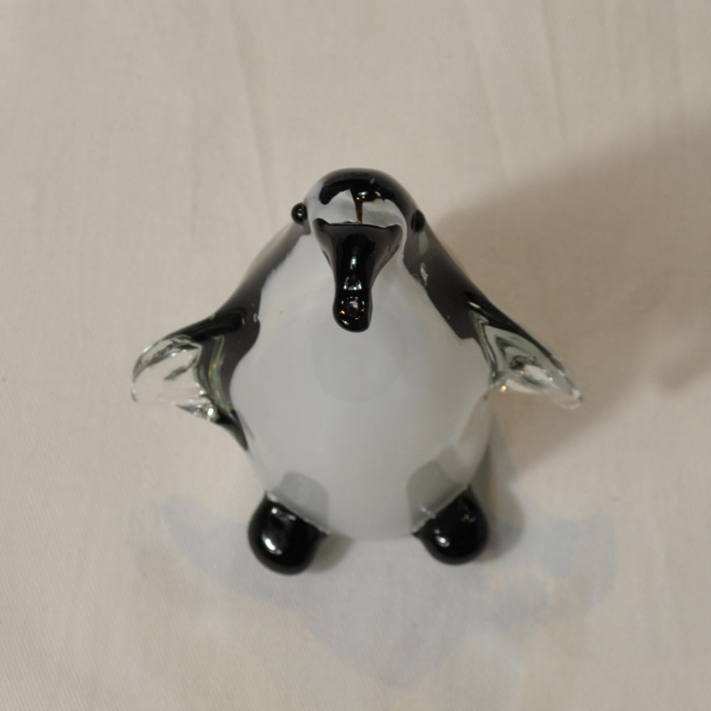 ペンギン 置物 オブジェ ガラスペンギン グラスオブジェ ガラス置物 かわいい インテリア 雑貨 ガラスのオブジェ 65404PG