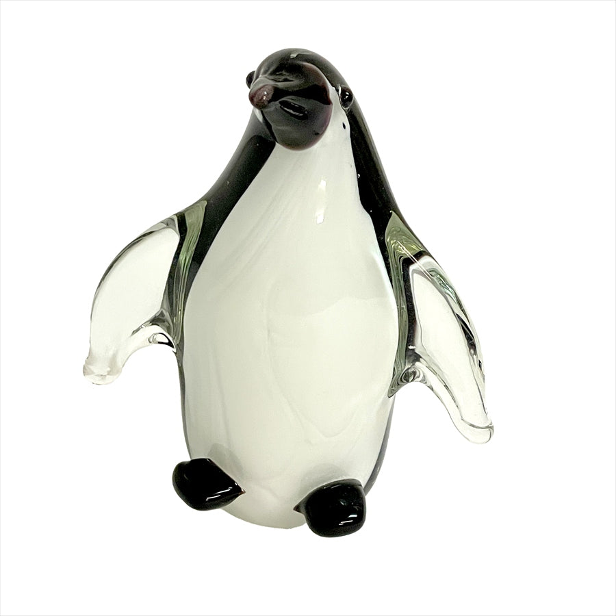 ペンギン 置物 オブジェ ガラスペンギン グラスオブジェ ガラス置物 かわいい インテリア 雑貨 ガラスのオブジェ 65404PG