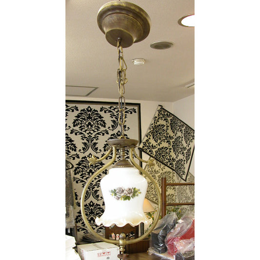 ペンダントランプ おしゃれ １灯式 ガラスシェード 照明器具 カフェランプ クラシック エレガント ゴージャスペンダントランプ ランプ ハンキングランプ 711008