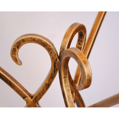 アクセントテーブル エンドテーブル ランプテーブル サイドテーブル ガラス天板 ラウンドテーブル 丸テーブル アイアン 7135001