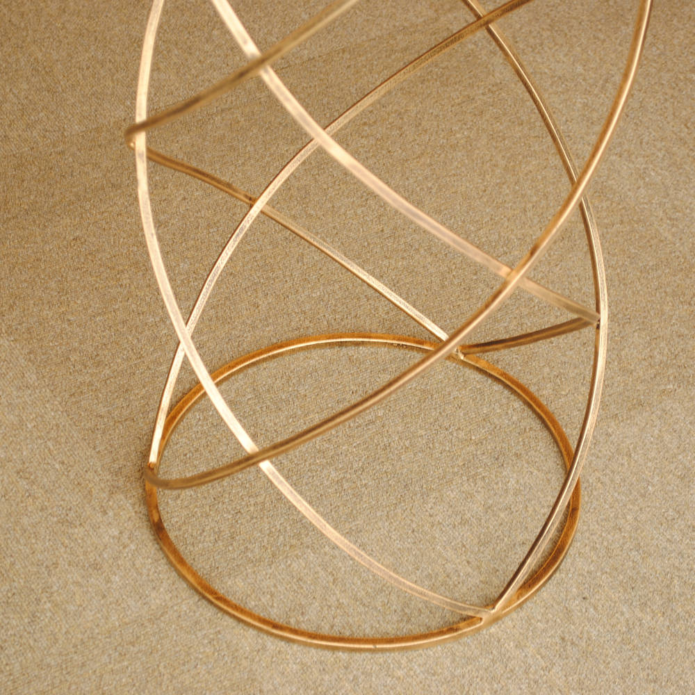 アクセントテーブル コーヒーテーブル アイアン アンティークゴールド ガラストップ メトロポリタンスタイル 7135004