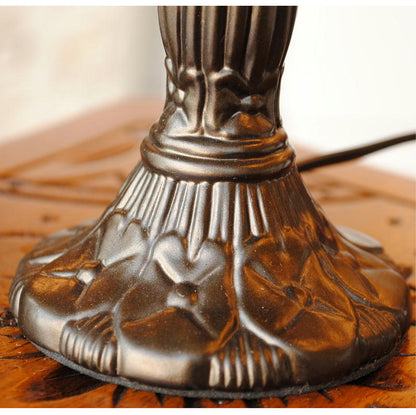 テーブルランプ おしゃれ ステンドグラス エレガント ティファニー アンティーク シェード アイアン 丸 ラウンド 718007