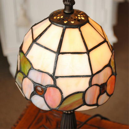 テーブルランプ おしゃれ ステンドグラス エレガント ティファニー アンティーク シェード アイアン 丸 ラウンド 718007