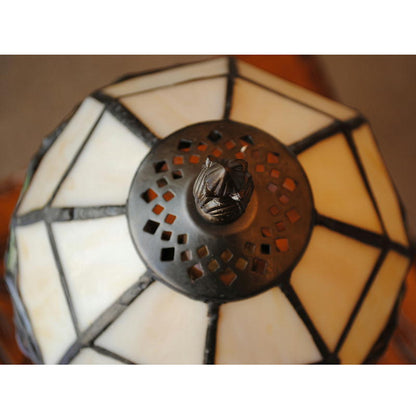 テーブルランプ おしゃれ ステンドグラス エレガント ティファニー アンティーク シェード アイアン 丸 ラウンド 718007