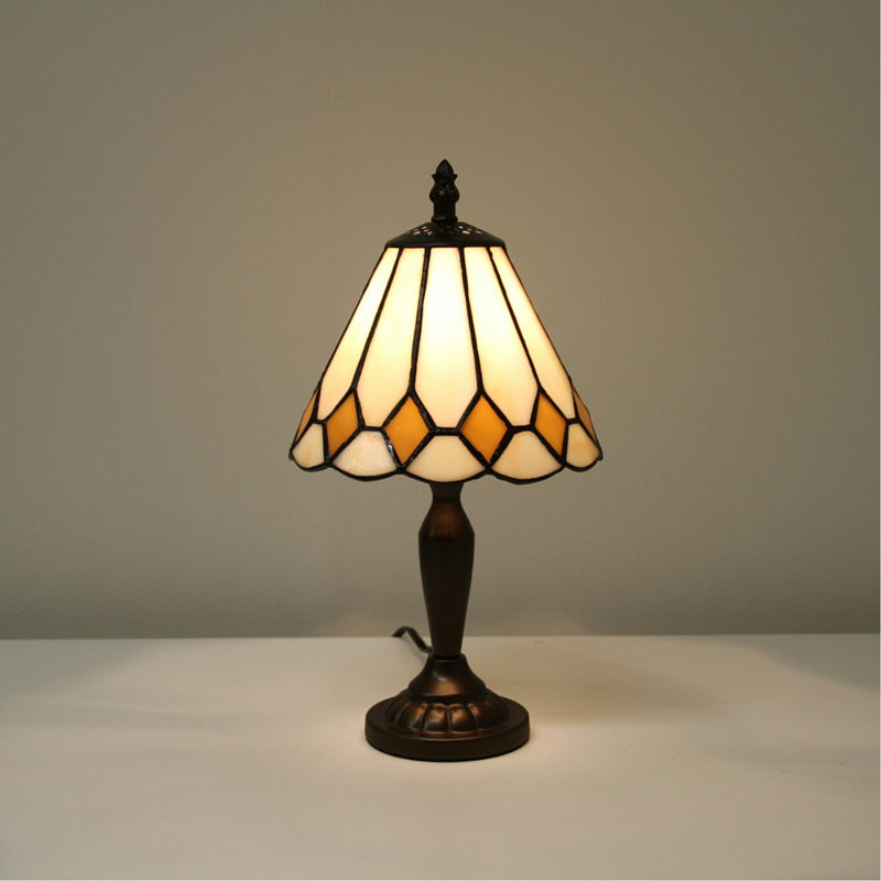 テーブルランプ おしゃれ ステンドグラス エレガント ティファニー アンティーク シェード アイアン 718009