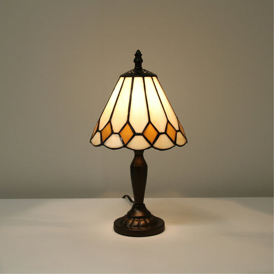 テーブルランプ おしゃれ ステンドグラス エレガント ティファニー アンティーク シェード アイアン 718009