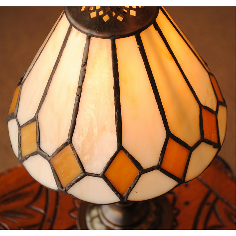 テーブルランプ おしゃれ ステンドグラス エレガント ティファニー アンティーク シェード アイアン 718009
