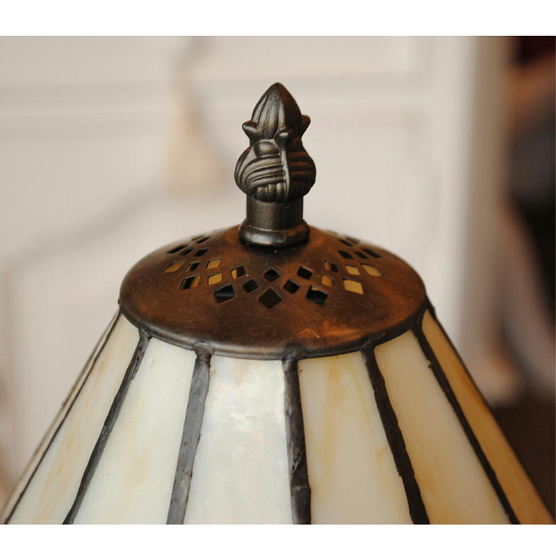 テーブルランプ おしゃれ ステンドグラス エレガント ティファニー アンティーク シェード アイアン 718009