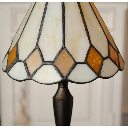 テーブルランプ おしゃれ ステンドグラス エレガント ティファニー アンティーク シェード アイアン 718009