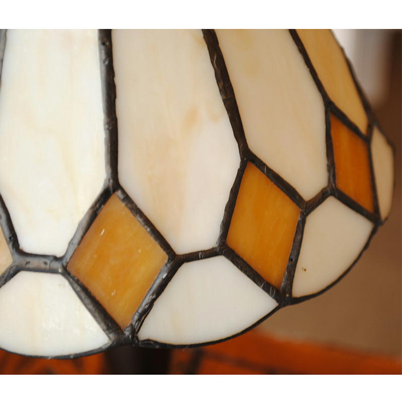 テーブルランプ おしゃれ ステンドグラス エレガント ティファニー アンティーク シェード アイアン 718009