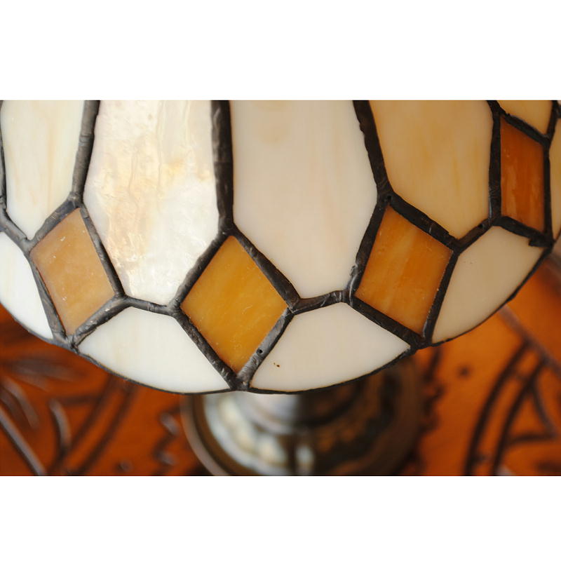 テーブルランプ おしゃれ ステンドグラス エレガント ティファニー アンティーク シェード アイアン 718009