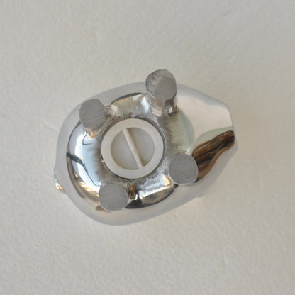 貯金箱 ぶた アルミ製 かわいい おしゃれ シルバー ブタの貯金箱 アルミコインバンク コインバンク ブタ アルミニウム製貯金箱 インテリア雑貨 雑貨 7333115
