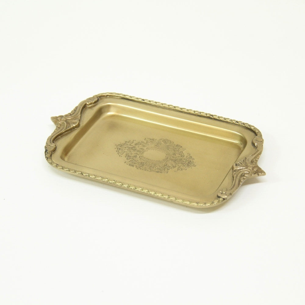 トレイ ペントレイ おしゃれ 真鍮製 プレート アンティーク風 キートレイ 鍵皿 皿 トレー 雑貨 オブジェ インテリア雑貨 ヨーロピアン雑貨 7347019