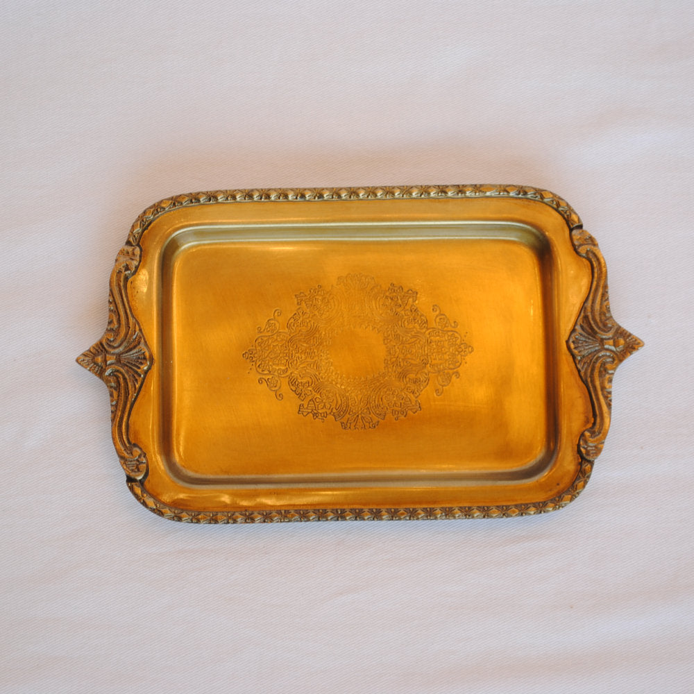 トレイ ペントレイ おしゃれ 真鍮製 プレート アンティーク風 キートレイ 鍵皿 皿 トレー 雑貨 オブジェ インテリア雑貨 ヨーロピアン雑貨 7347019