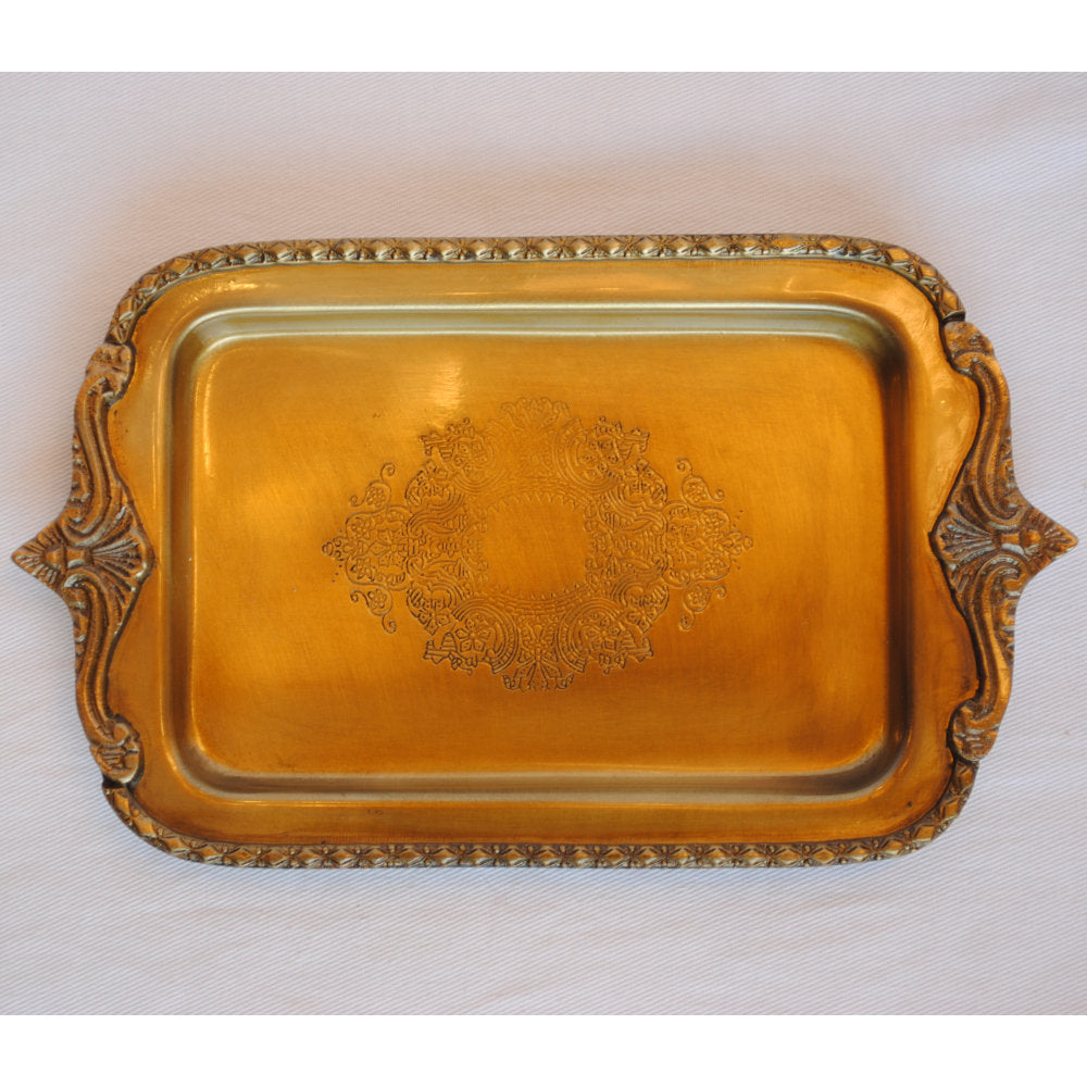 トレイ ペントレイ おしゃれ 真鍮製 プレート アンティーク風 キートレイ 鍵皿 皿 トレー 雑貨 オブジェ インテリア雑貨 ヨーロピアン雑貨 7347019