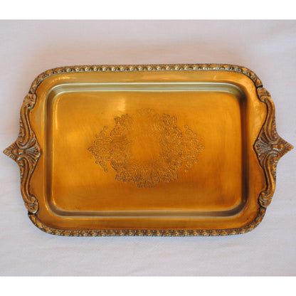 トレイ ペントレイ おしゃれ 真鍮製 プレート アンティーク風 キートレイ 鍵皿 皿 トレー 雑貨 オブジェ インテリア雑貨 ヨーロピアン雑貨 7347019